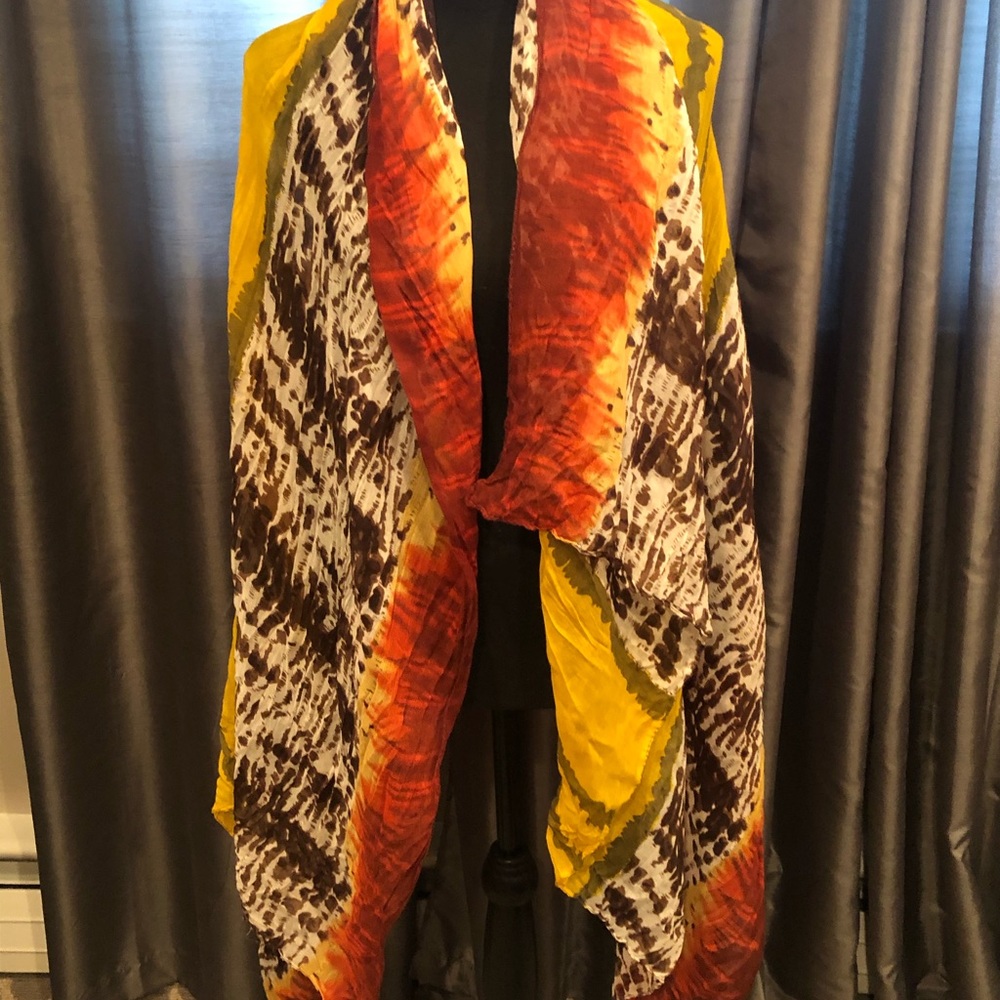 Tie dyed Multicolored Scarf